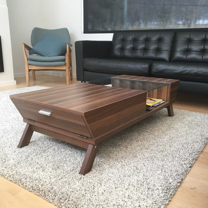 【Furniture】Soto 4 Legs Coffee Table with Storage