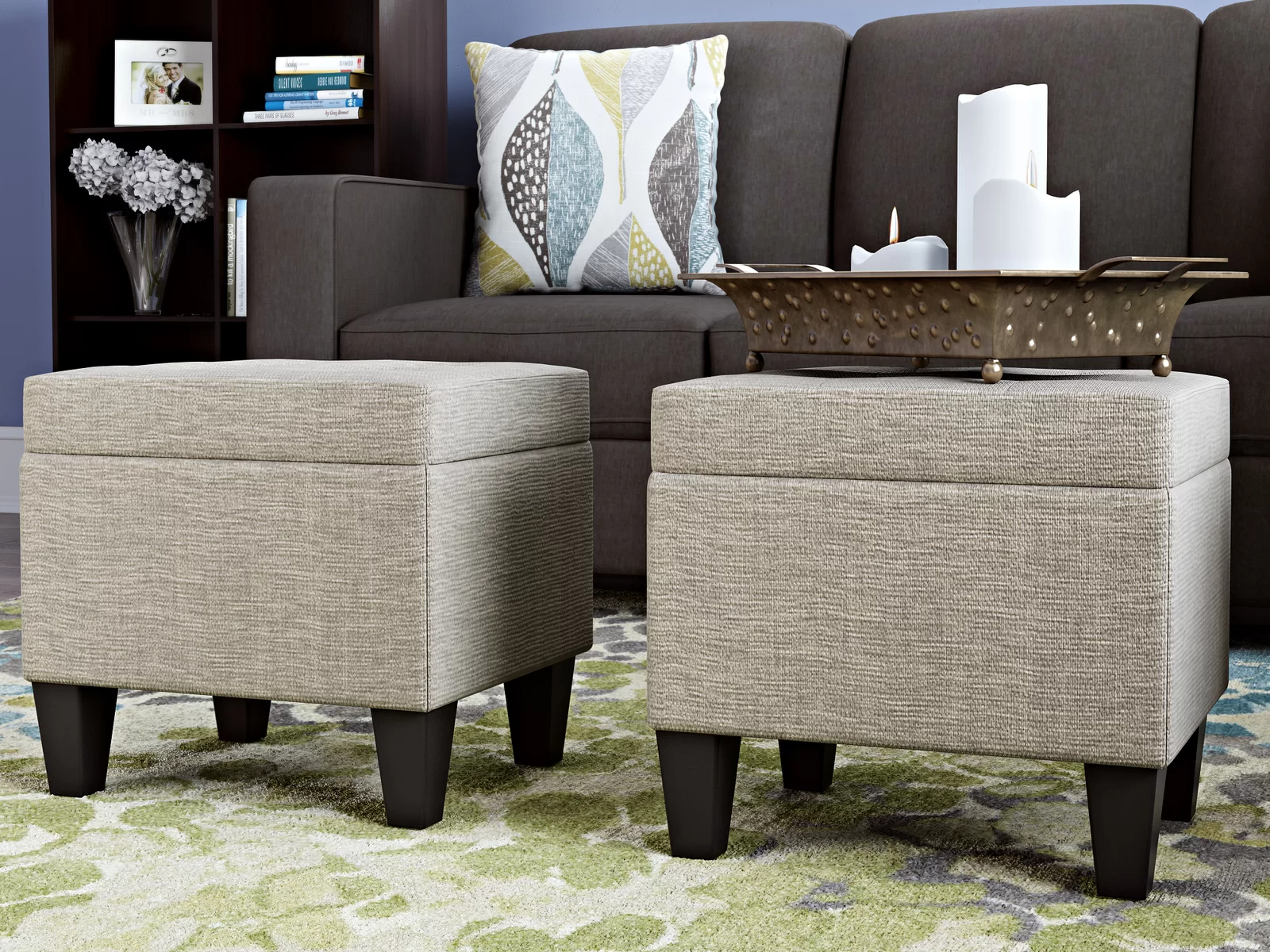 【Furniture】Edyth Upholstered Storage Ottoman