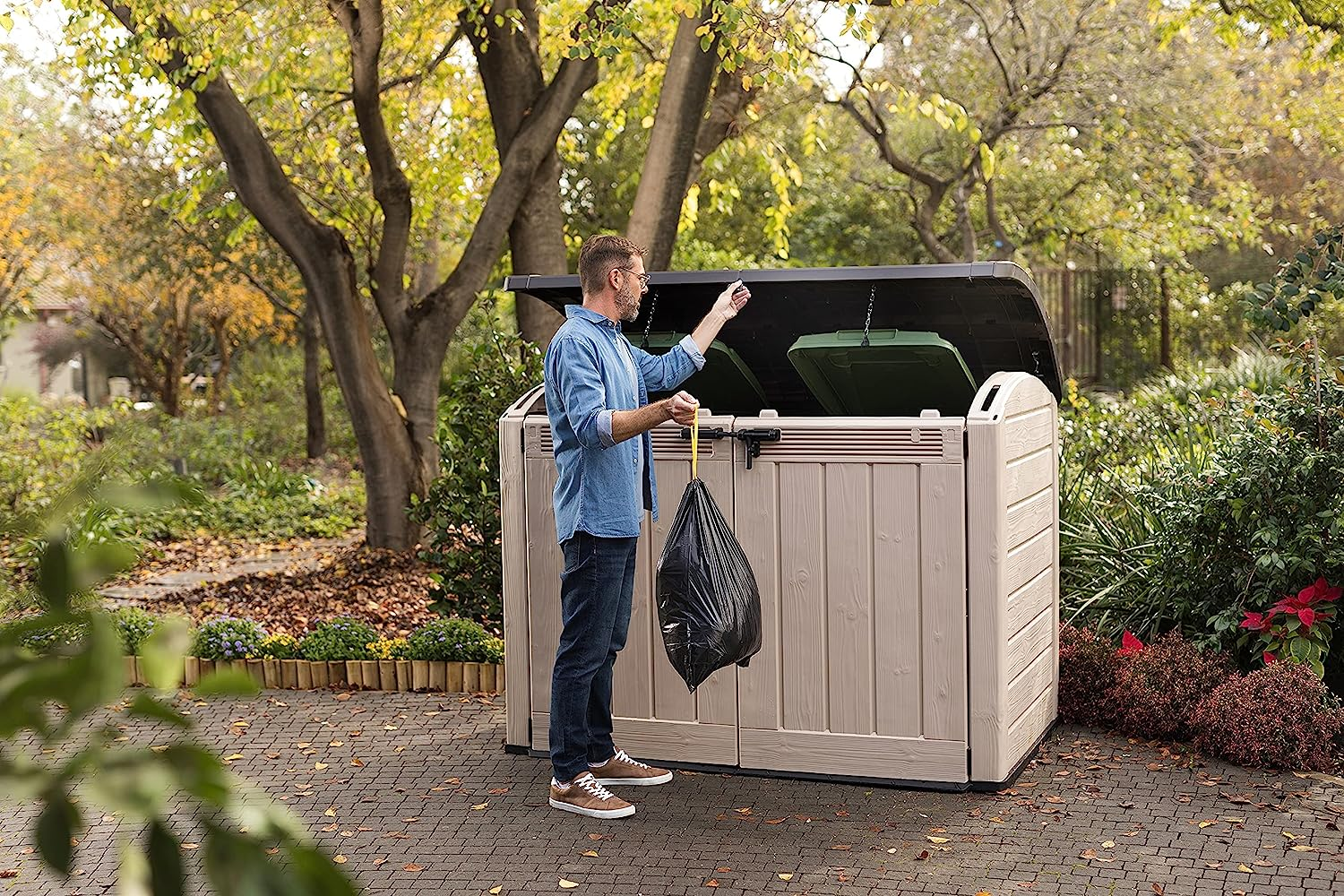 Keter Store It Out Ultra Outdoor Garden Storage Shed, 177 x 113 x 134 cm - Beige and Brown