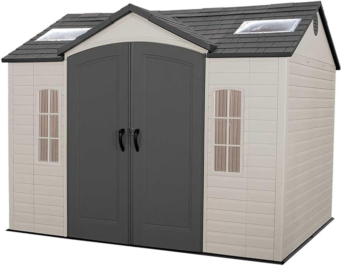Lifetime 10 x 8 Heavy Duty Fully Accessorised Plastic Shed