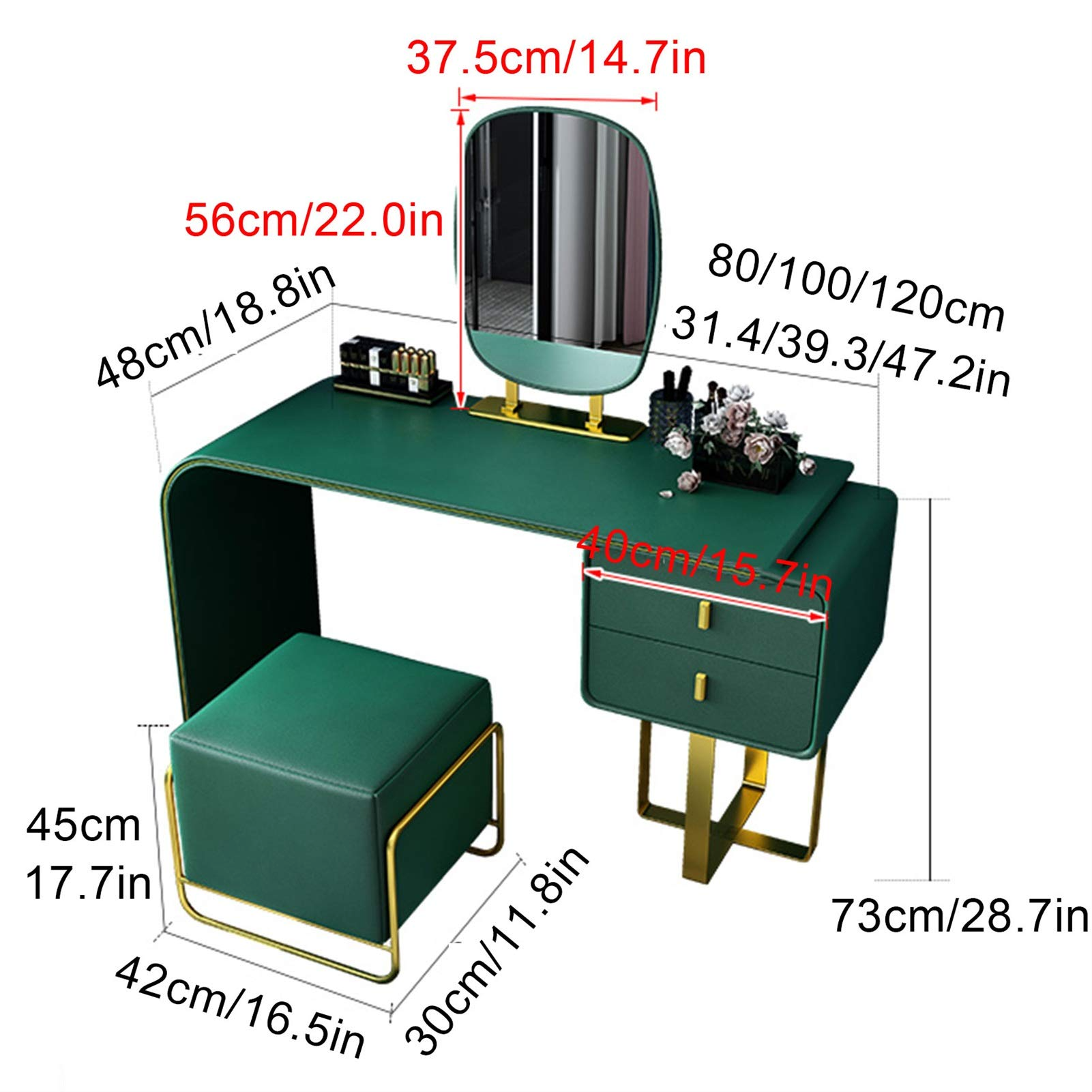 【Furniture】Vanity Bedroom Dresser Set Bedroom Dressing Table with Storage for Home Bedroom Makeup Shop