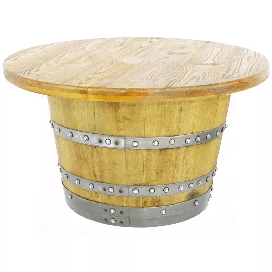 4-Chair Half-Barrel Lounge Set