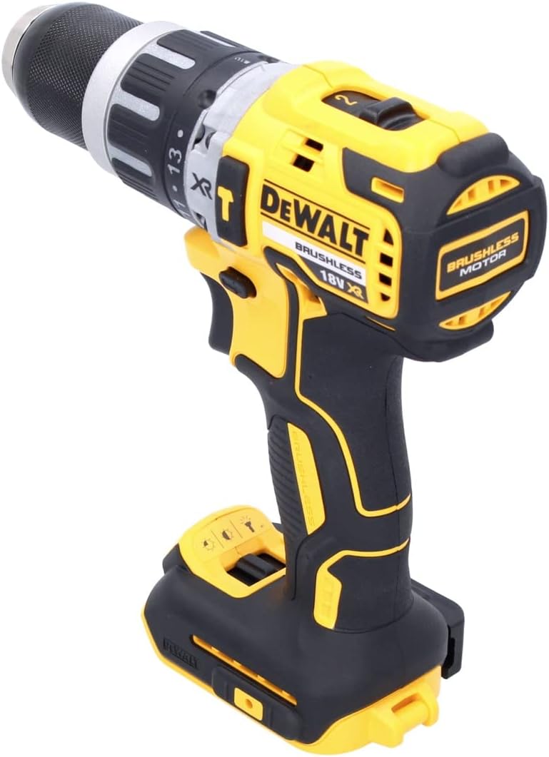 DEWALT DCD796N 18v XR Li-Ion Brushless Compact Combo Hammer + 2 Pack Waitley 18V 5.0A DCB184 Battery + Charger