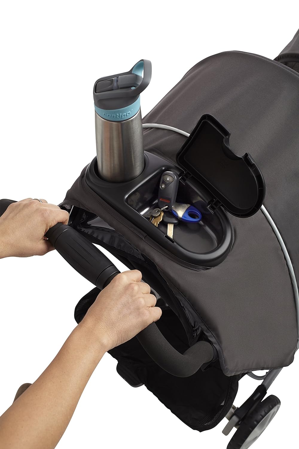 Graco DuoGlider Double Stroller | Lightweight Double Stroller with Tandem Seating, Glacier & SnugRide 35 Lite LX Infant Car Seat, Studio